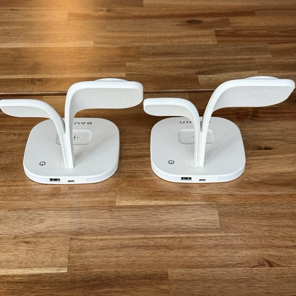 2 PACK‎ - 3 IN 1 WIRELESS CHARGING STATION YM-UD22 CHARGING CHARGER NIGHT LIGHT